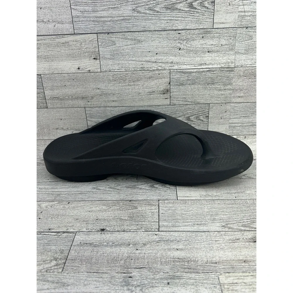 OOFOS Black Unisex OOahh Sport‎ Slide Sandals Flip Flops Comfort Sz M10 W12 EU43